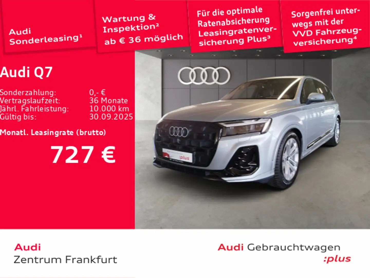 Audi Q7 55 TFSI e quattro tiptronic S line MatrixLED Silber - 1