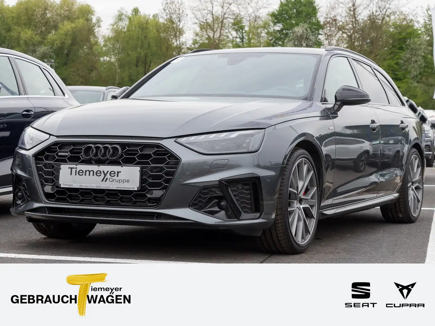Audi A4 40 TFSI Q S LINE AHK MATRIX eKLAPPE ACC Gris - 1