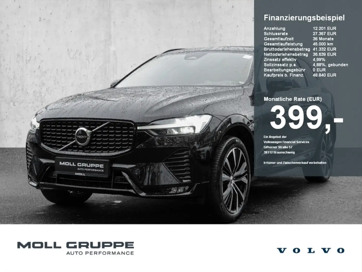 Volvo XC60 Ultimate DarkAWD ACC NAVI LED Czarny - 1