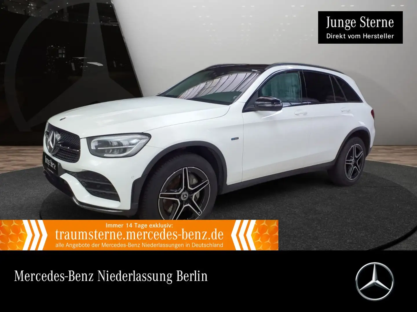Mercedes-Benz GLC 300 e 4M AMG+NIGHT+PANO+LED+KAMERA+SPUR+TOTW Weiß - 1