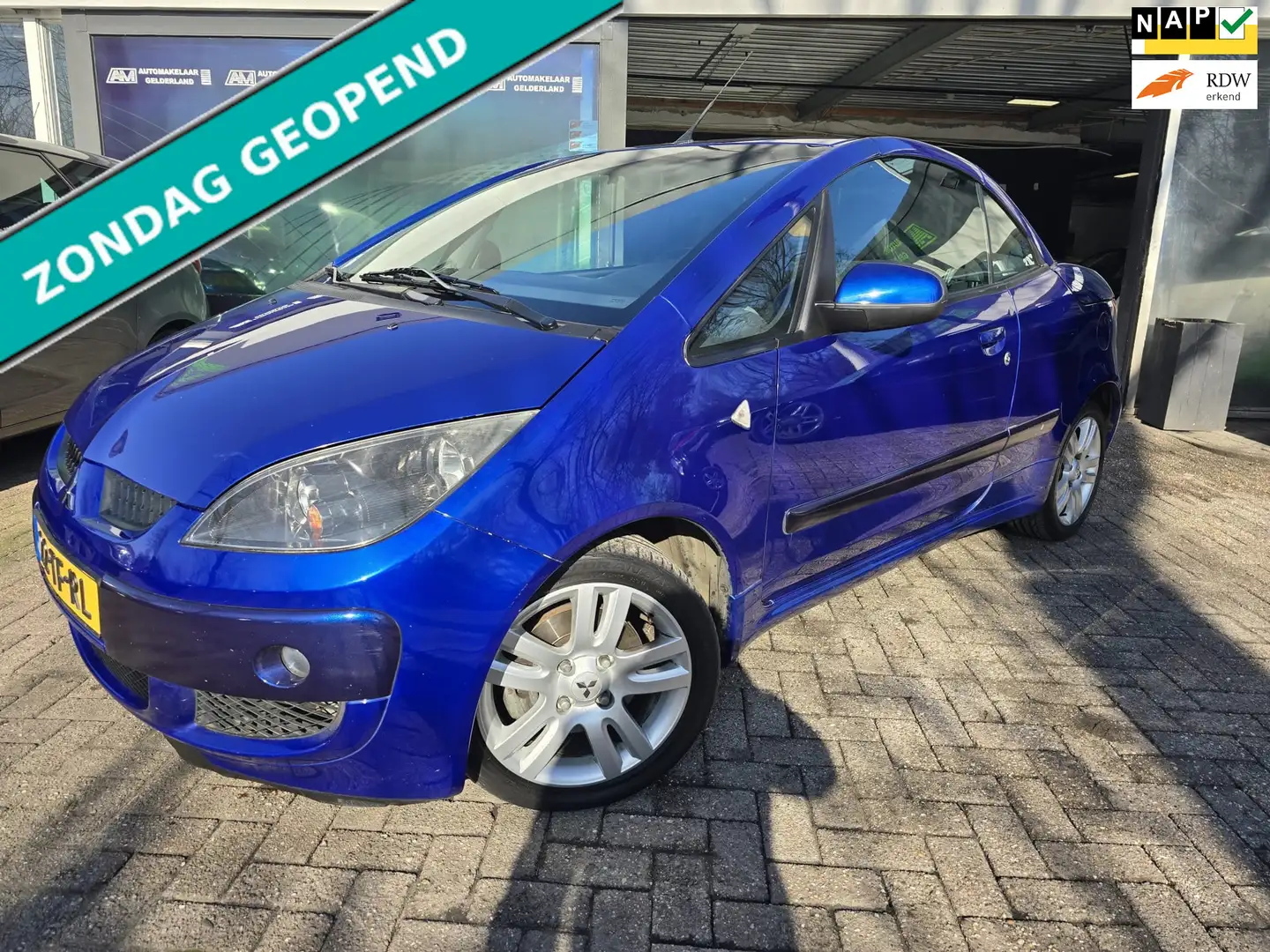 Mitsubishi Colt CZC 1.5 Turbo | CABRIO | 12MND GARANTIE | NW APK | Blauw - 1