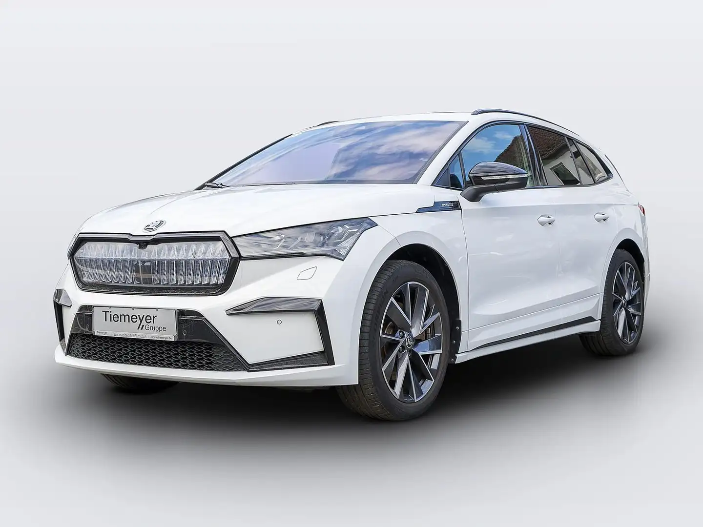 Skoda Enyaq iV 80 SPORTLINE LM20 AHK PANO SIDE-ASSIST Weiß - 2