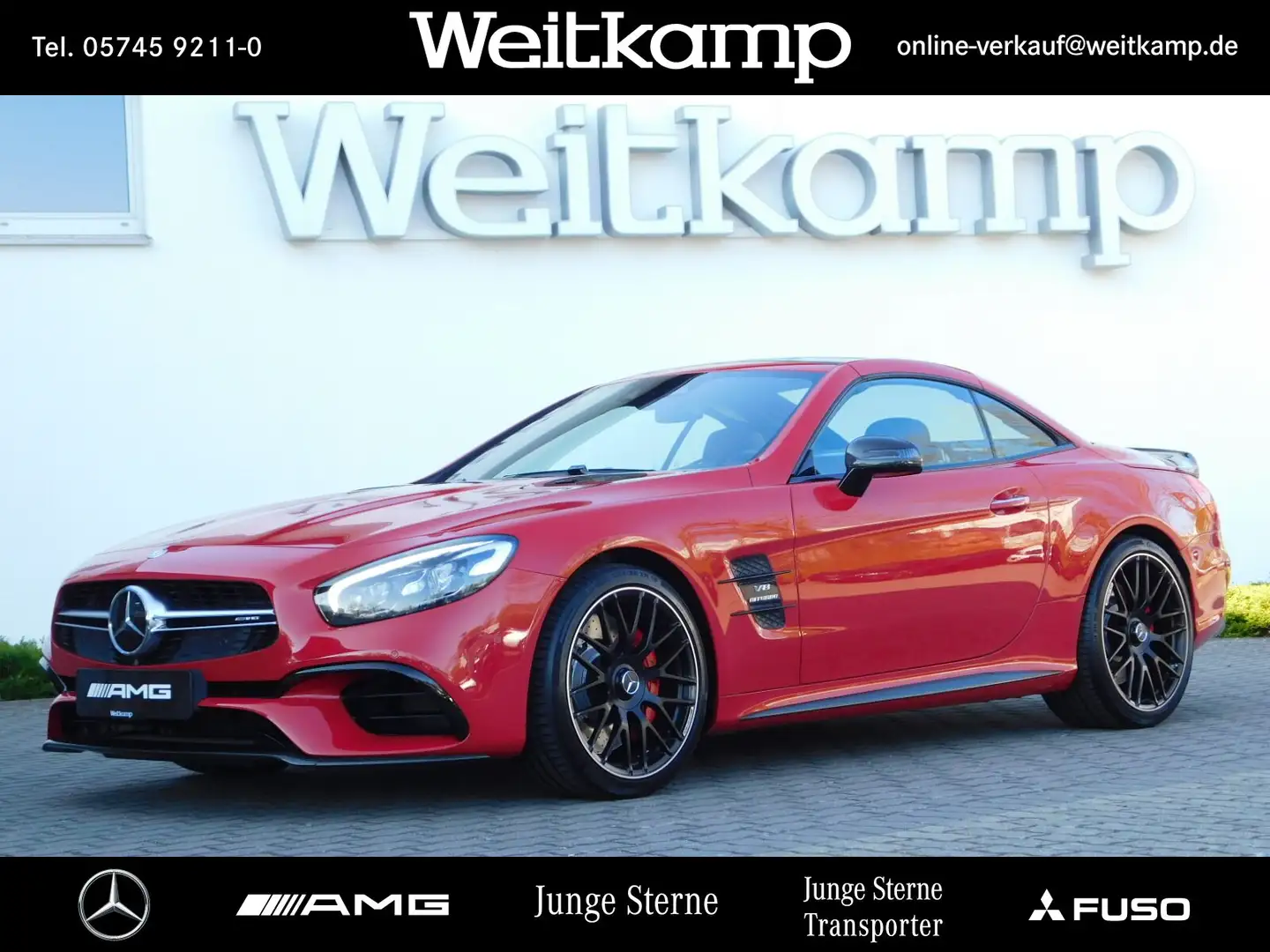 Mercedes-Benz SL 63 AMG AMG SL 63 Carbon+Distronik+H&K+Keyless+Sitzklima Roşu - 1