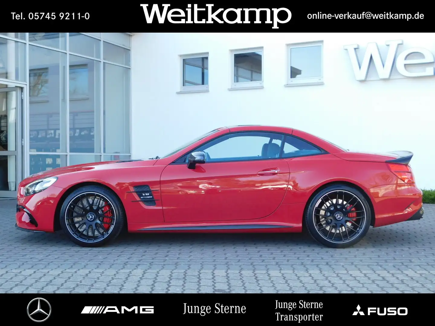 Mercedes-Benz SL 63 AMG AMG SL 63 Carbon+Distronik+H&K+Keyless+Sitzklima Roşu - 2
