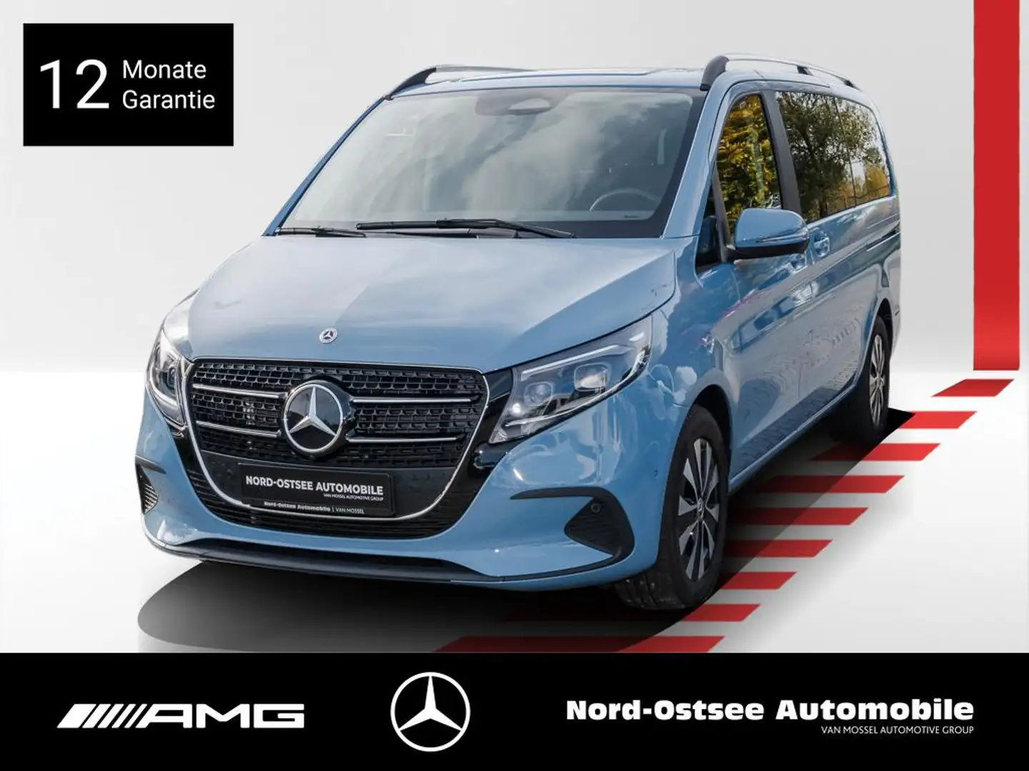 Mercedes-Benz V 220 d STYLE  LANG 7 SITZE LIEGEPAKET MBUX Bleu - 1
