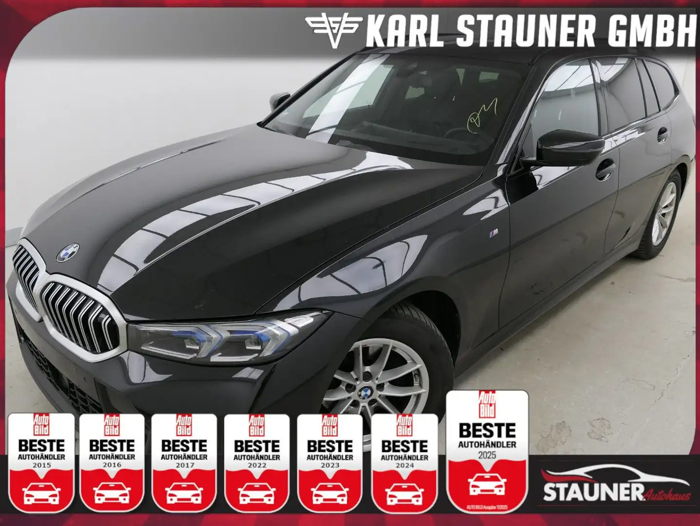 BMW 320 i Touring M-Sport PANO MEMORY AHK HEAD-UP Schwarz - 1