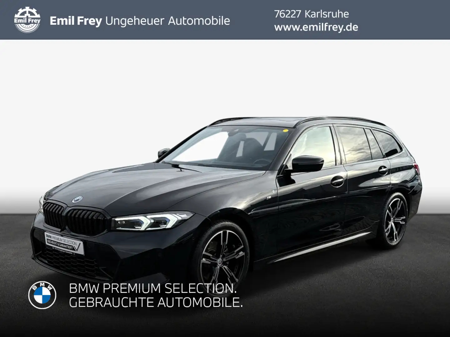BMW 320 i Touring Aut. Noir - 1