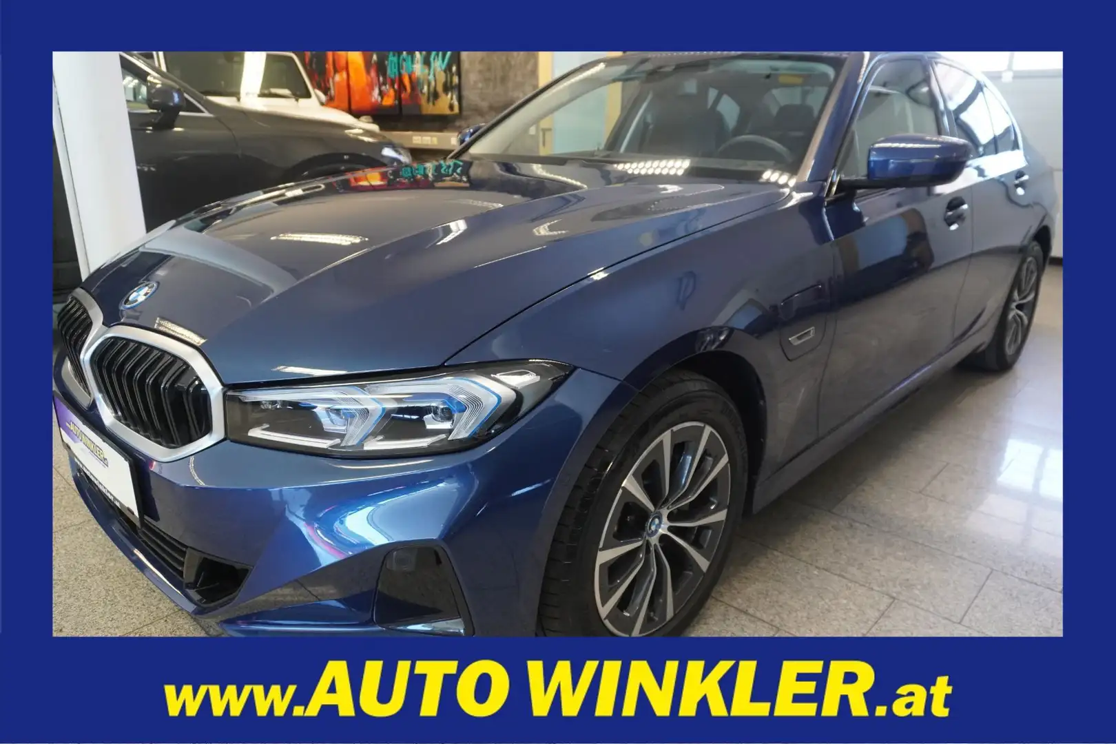 BMW 320 e PHEV Aut. LED/Nav./Leder/SHZ. Blau - 1