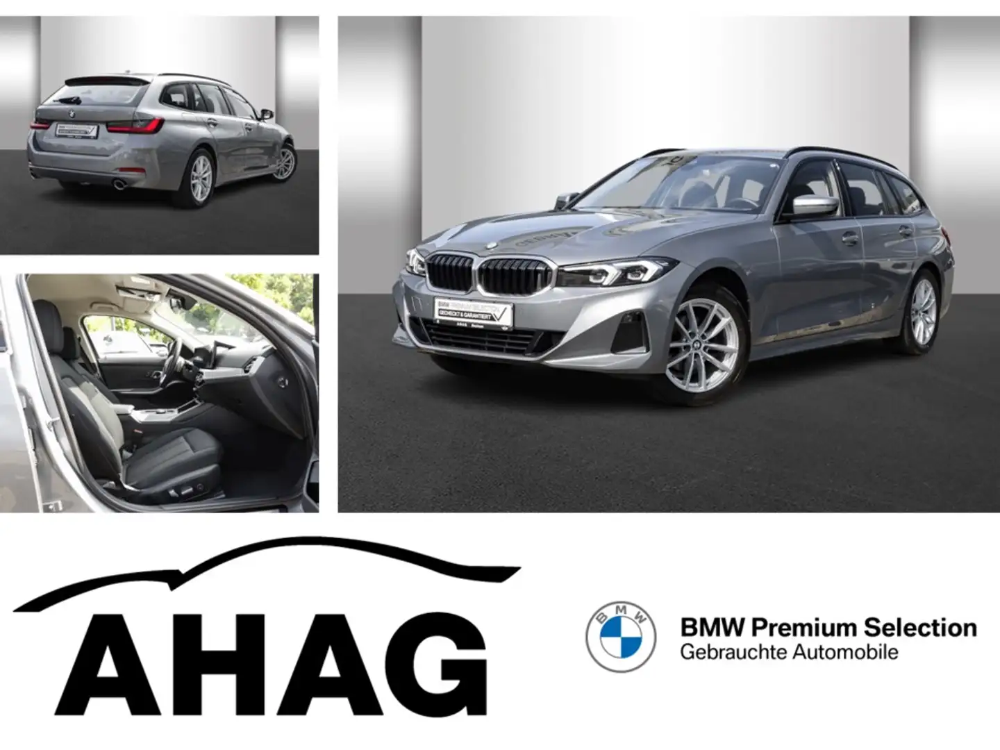 BMW 318 i Touring Auto Klimaaut. AHK Memory vorn PDC Grau - 1