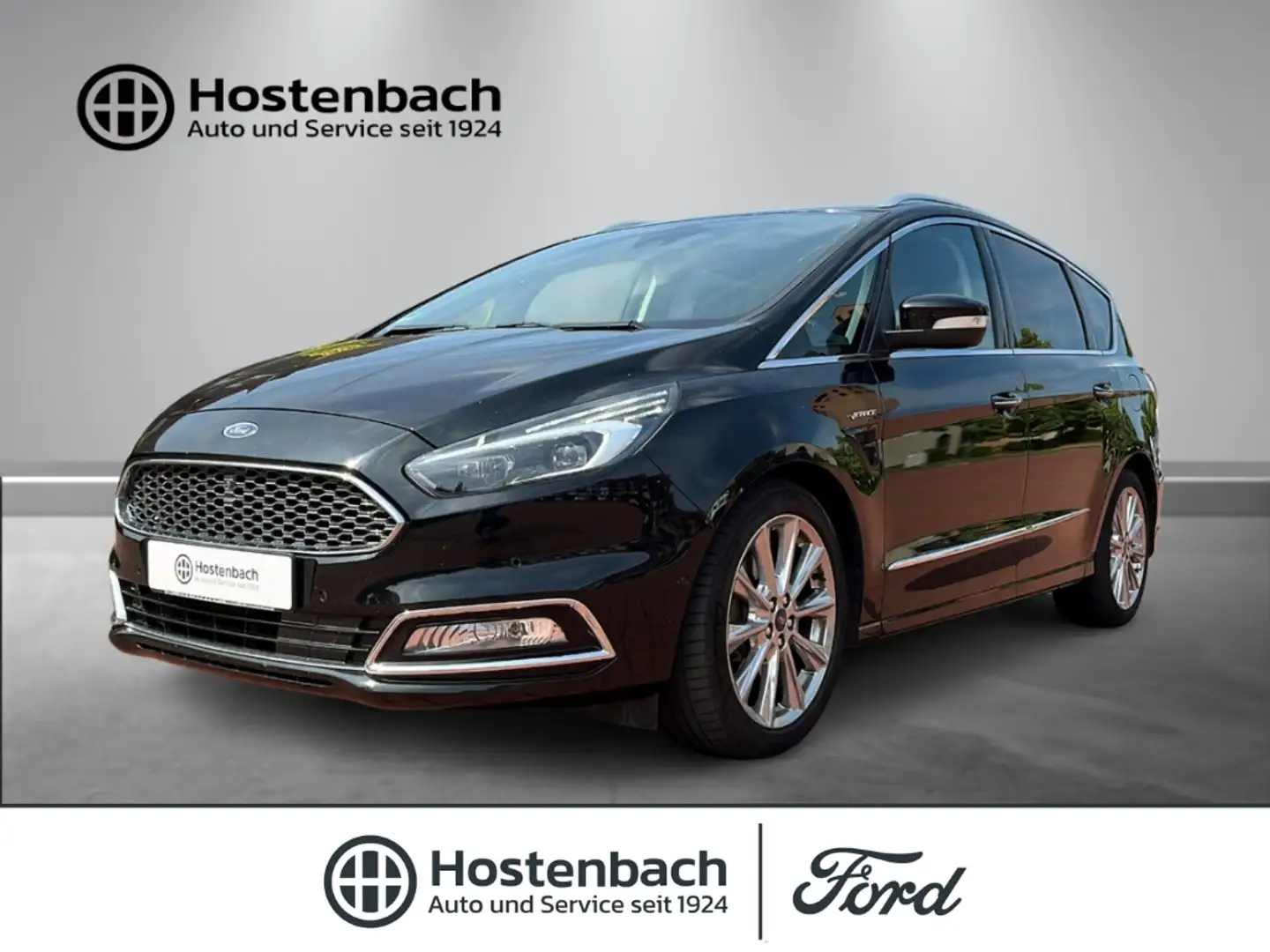 Ford S-Max Vignale 240PS Leder Soundsystem LED ACC AHK El. He Zwart - 1