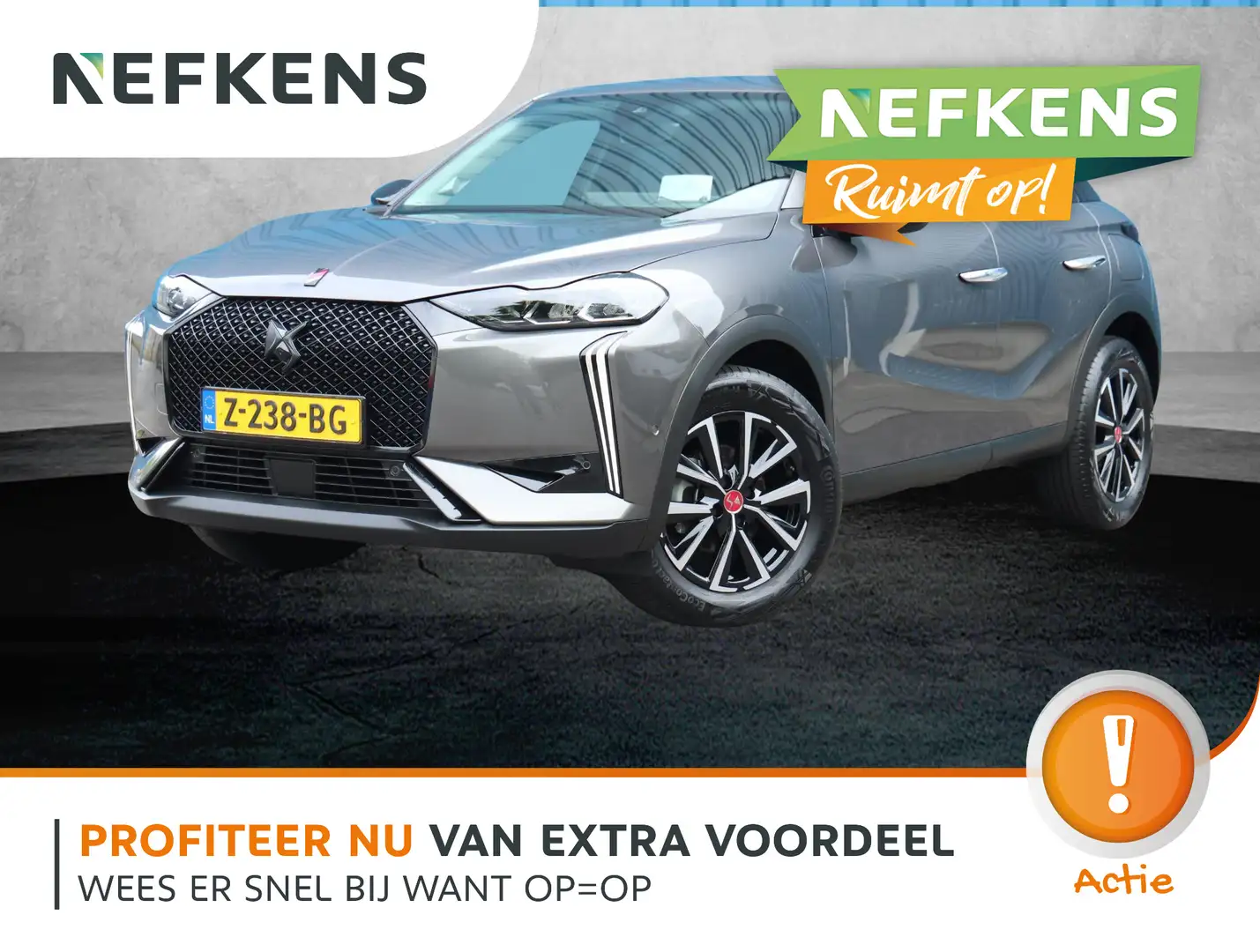DS Automobiles DS 3 1.2 130PK Performance Line | AppleCarPlay/AndroidA Grijs - 1