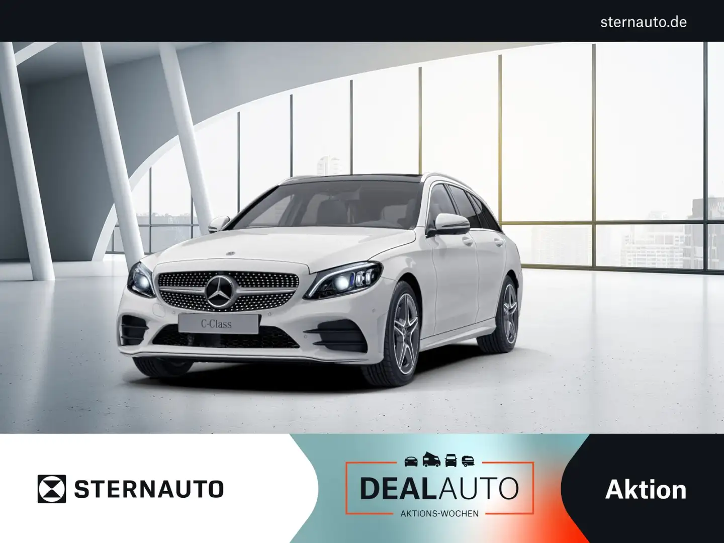 Mercedes-Benz C 300 C 300 d T AMG Line/EXCLUSIVE Interieur/COMAND APS Weiß - 1