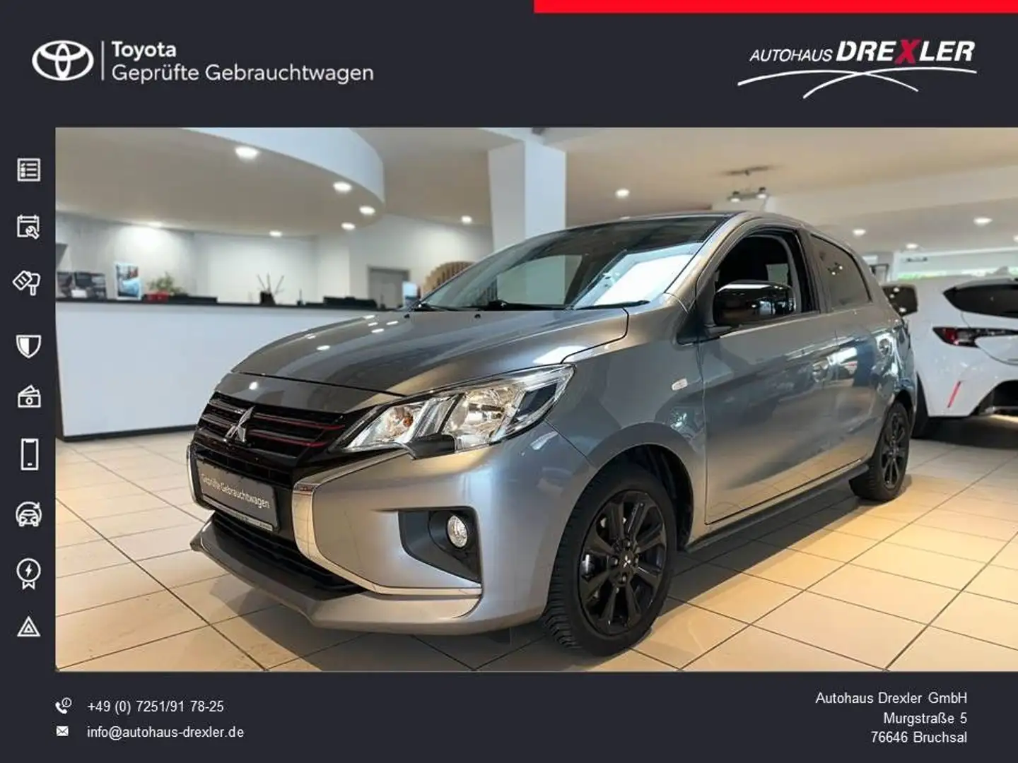 Mitsubishi Space Star Spirit+ Black (Navi, Apple Carplay) Gris - 1