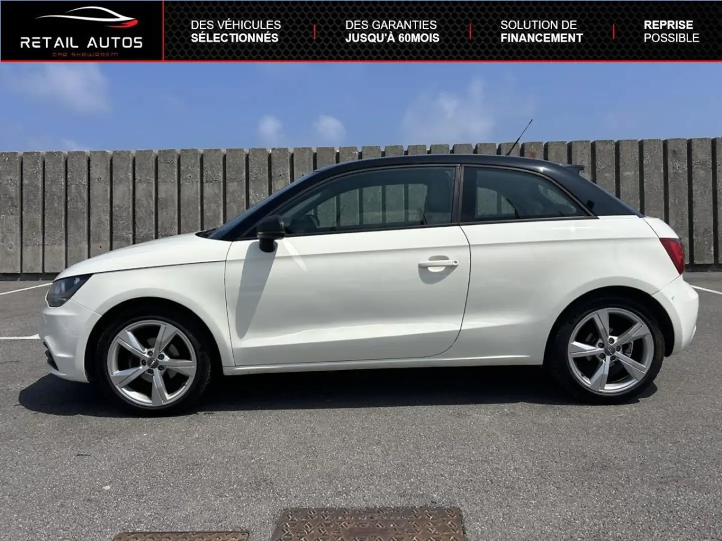 Audi A1 1.6 TDI 90ch FAP Ambiente Blanc - 2