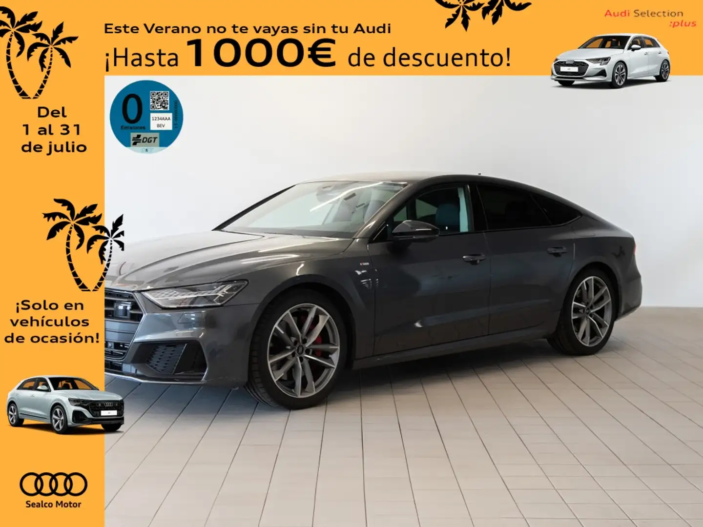 Audi A7 Sportback 55 TFSIe quattro-ultra S tronic 270kW Gris - 1
