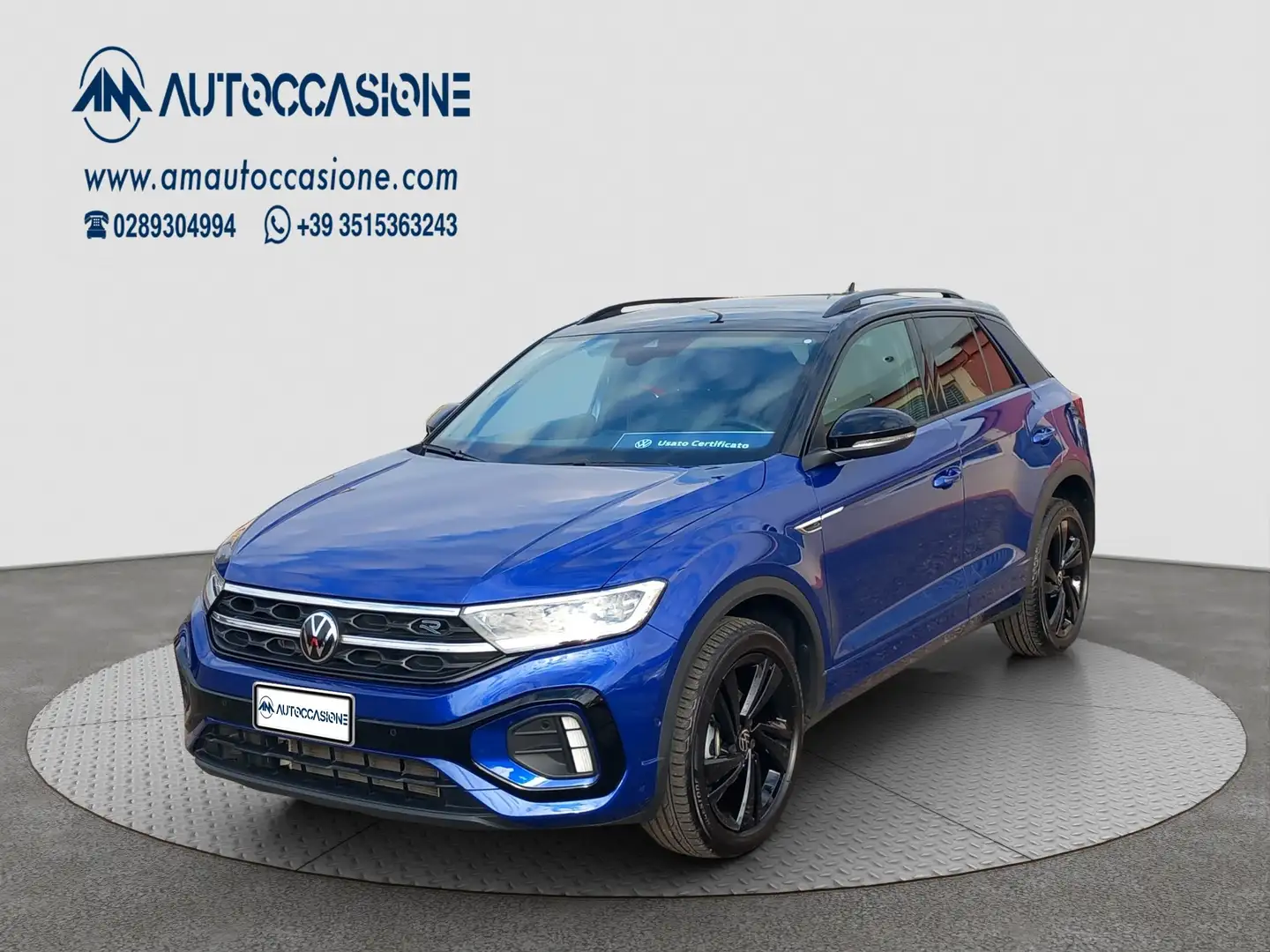 Volkswagen T-Roc 1.0 tsi R-Line 115cv GARANZIA VW FINO AL 11/2028 Blu/Azzurro - 1