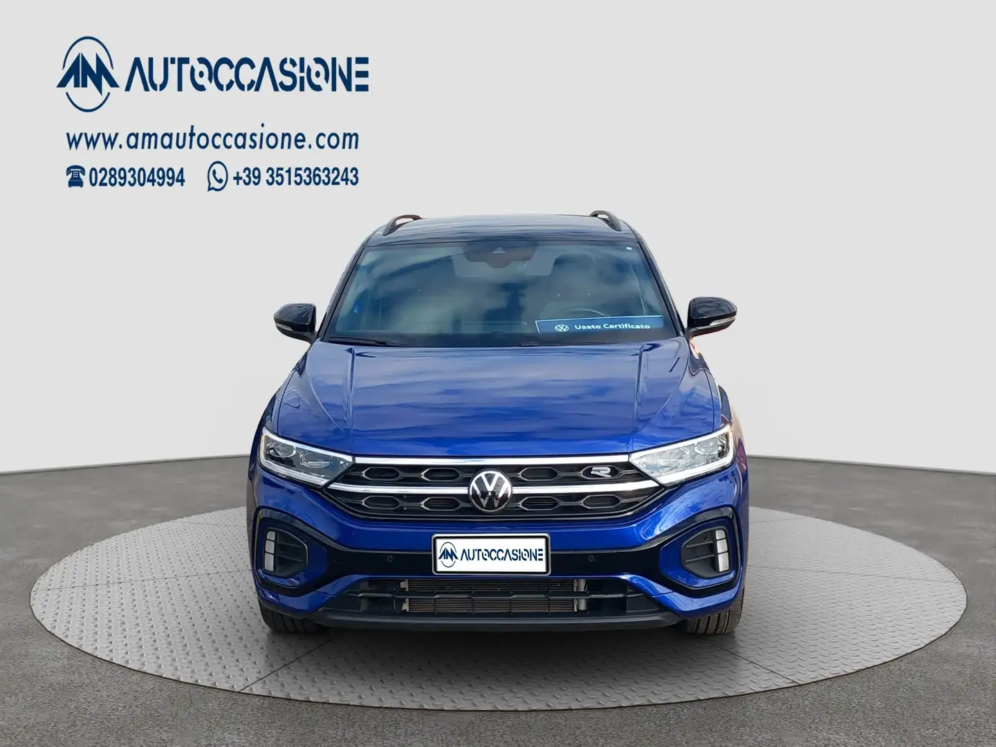 Volkswagen T-Roc 1.0 tsi R-Line 115cv GARANZIA VW FINO AL 11/2028 Blu/Azzurro - 2