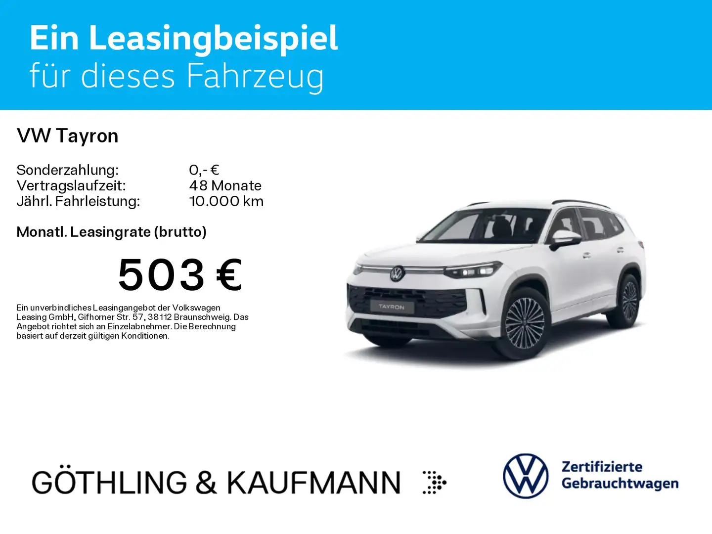 Volkswagen Tayron 2.0 TDI DSG 4M LIFE*7-SITZER*IQ.LIGHT*NAV Blanc - 2