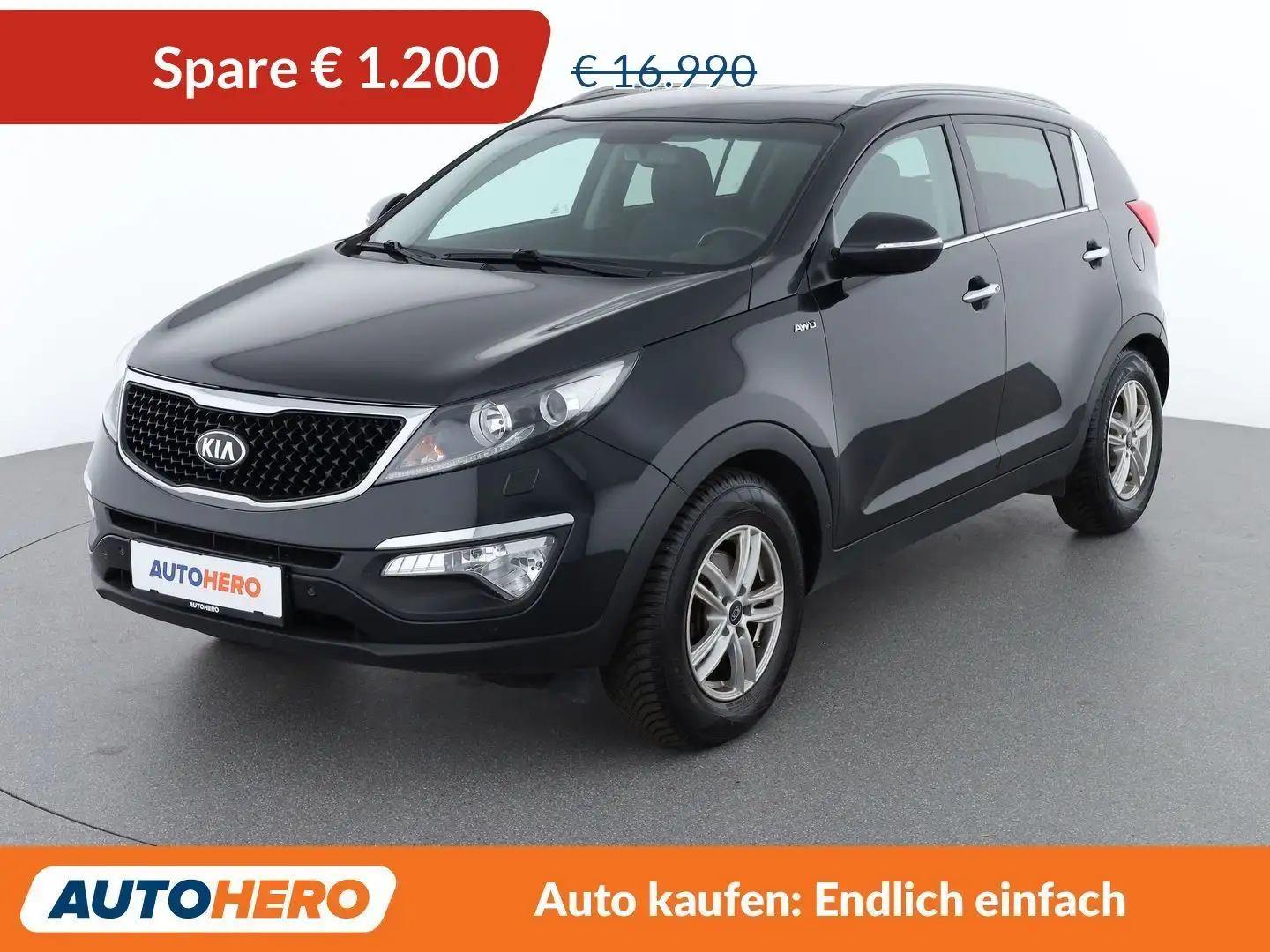 Kia Sportage 2.0 CRDi Platin 4WD *XENON*CAM*NAVI*AHK* Schwarz - 1