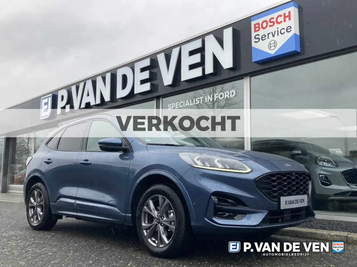 Ford Kuga 2.5 PHEV ST-Line 225pk/165kW e-CVT Automaat | 0216 Blauw - 1