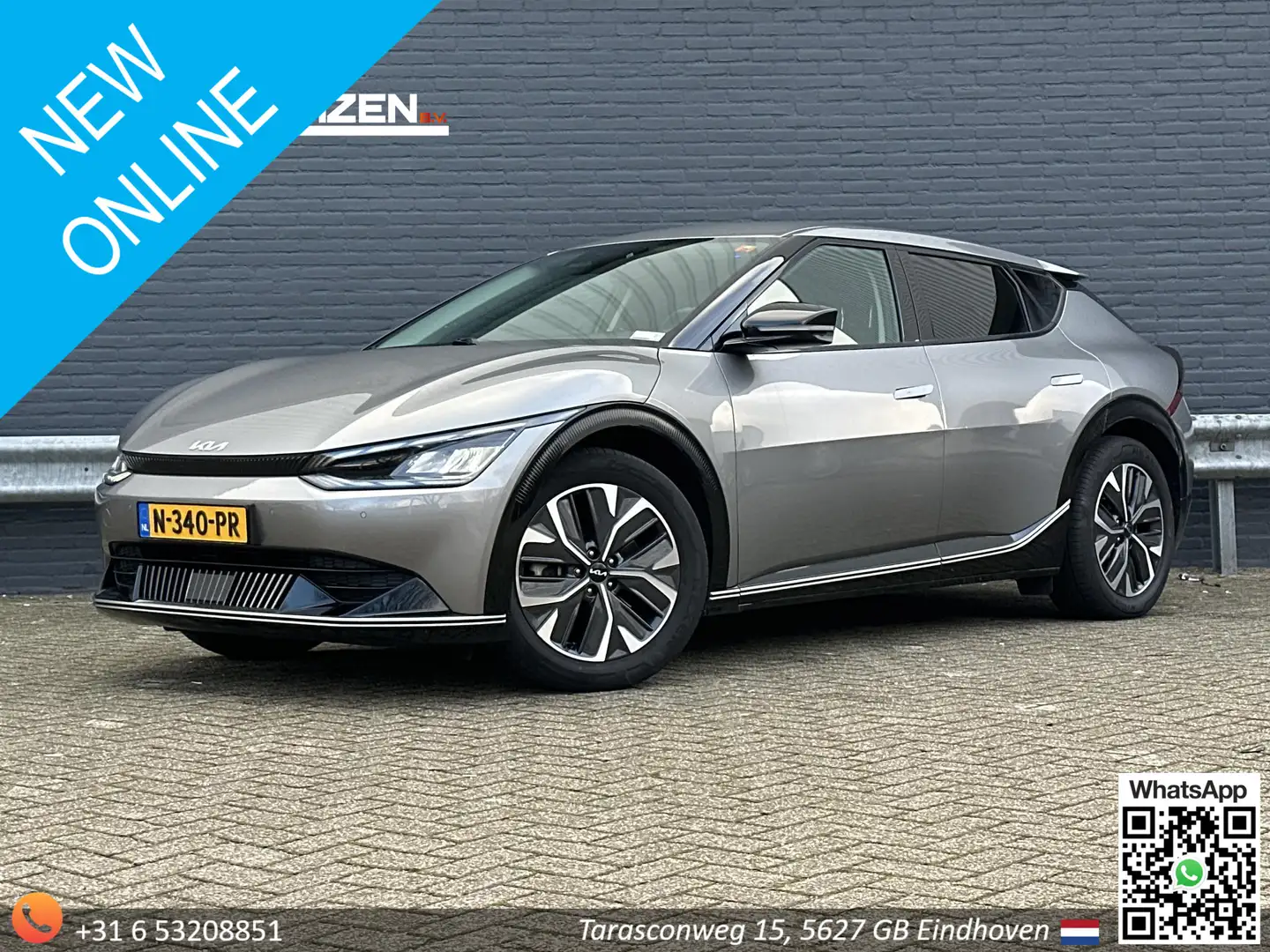 Kia EV6 Plus 77.4 kWh | € 17.300,- NETTO! | Leder | Meridi Grijs - 1