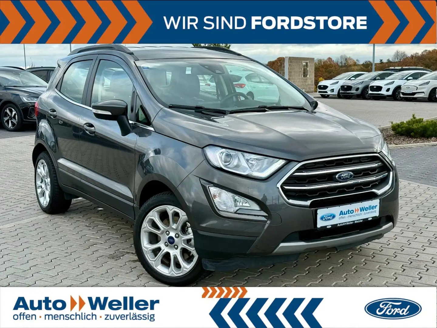 Ford EcoSport Titanium 1.0 EcoBoost LED 1. Hand ! Grau - 1