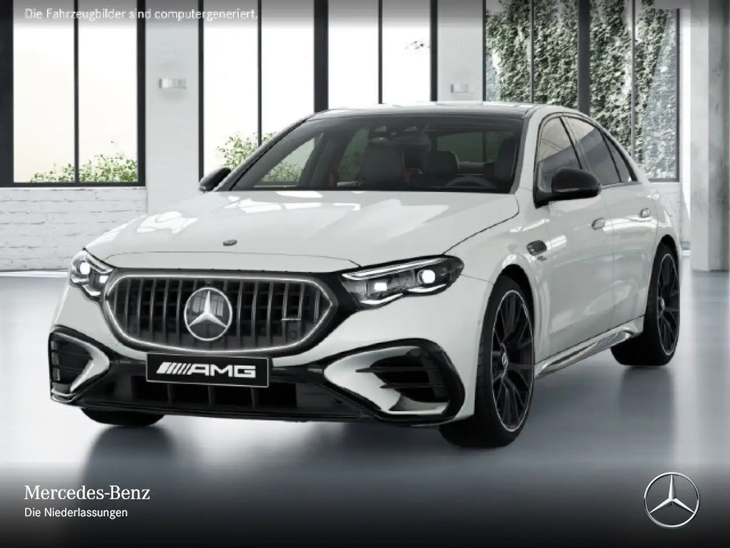 Mercedes-Benz E 53 AMG 4M Hybrid Driversp Fahrass 360° Pano HUD Weiß - 2
