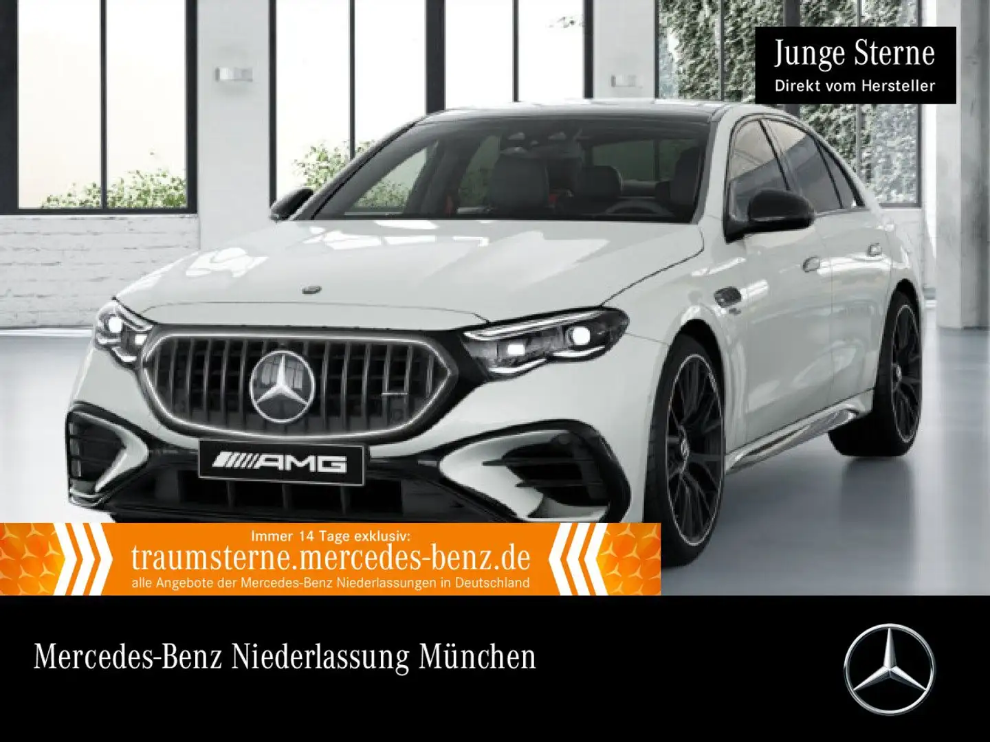 Mercedes-Benz E 53 AMG 4M Hybrid Driversp Fahrass 360° Pano HUD Weiß - 1
