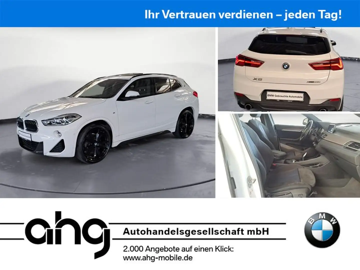 BMW X2 xDrive20i M Sport Panorama Head-Up Navi Kamer Weiß - 1
