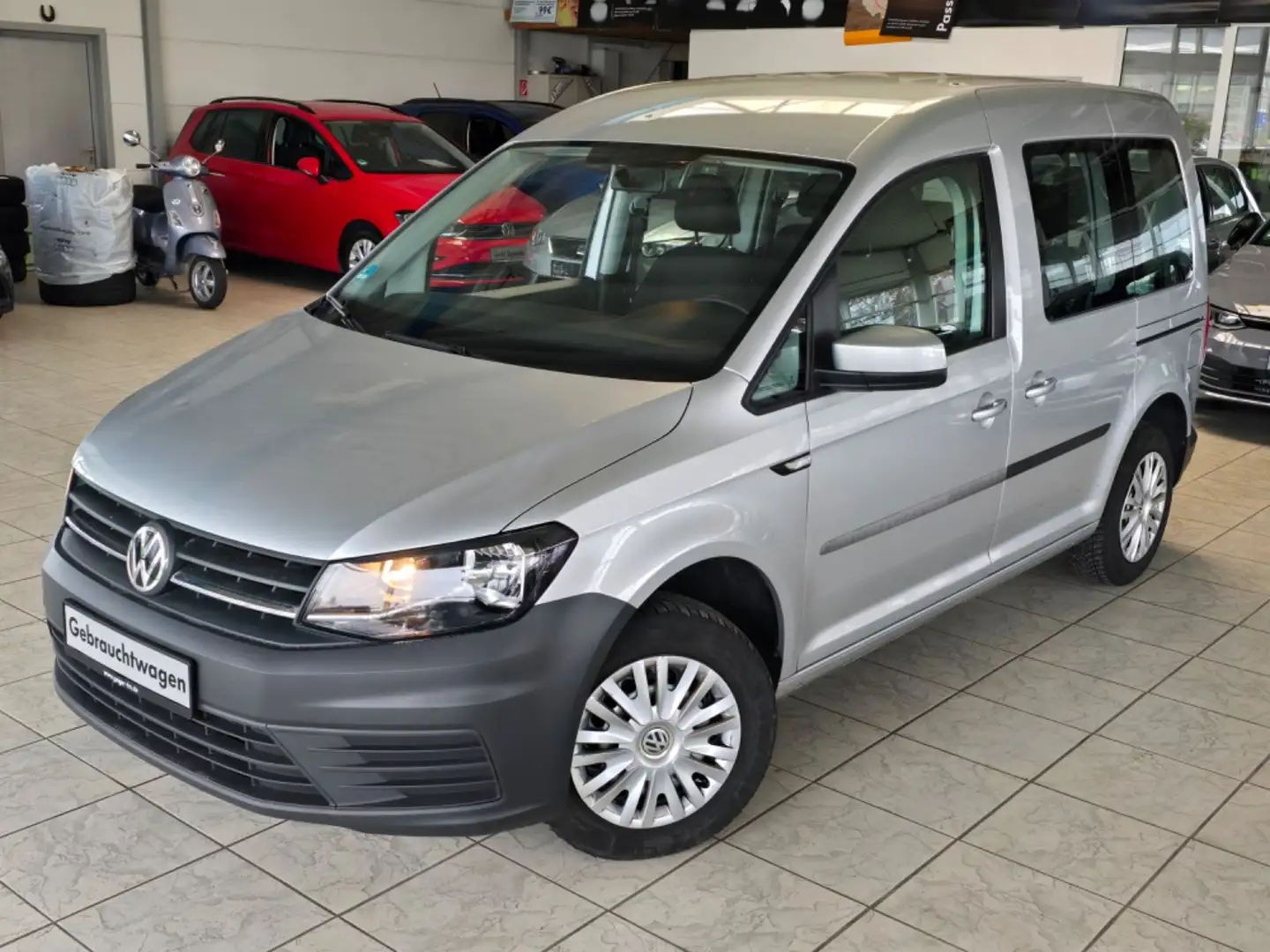 Volkswagen Caddy PKW 2.0 TDI Trendline BMT KLIMA PDC SHZ Silber - 2