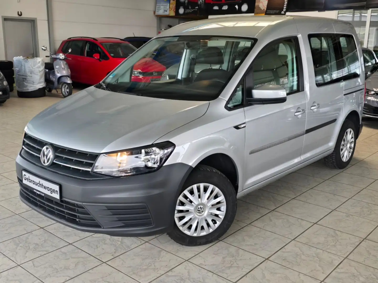 Volkswagen Caddy PKW 2.0 TDI Trendline BMT KLIMA PDC SHZ Silber - 1