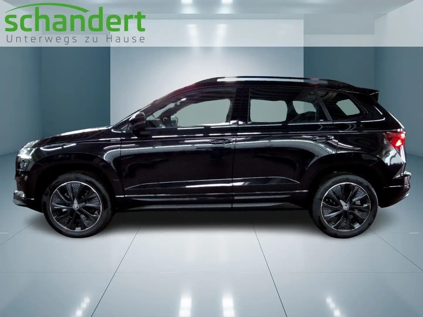 Skoda Karoq 1.5 TSI Sportline DSG Matrix Navi AHK Klimaa Schwarz - 2