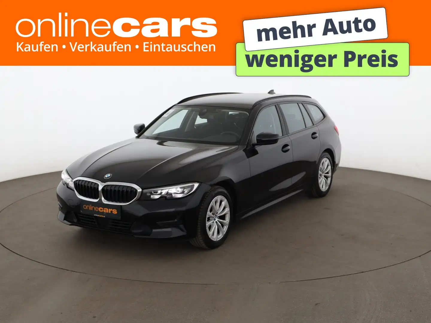BMW 318 d Touring Advantage Aut LED RADAR NAVI ASSIST Schwarz - 1