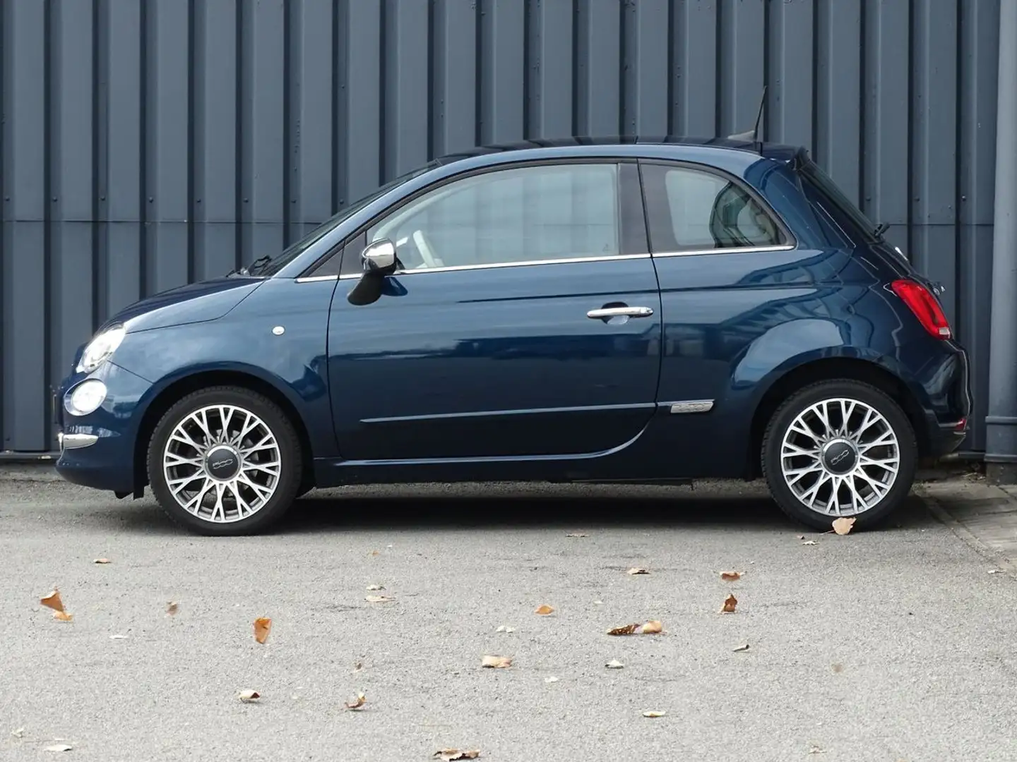 Fiat 500 1.2 Lounge | Pano | Clima | Navi | 16" Blauw - 2