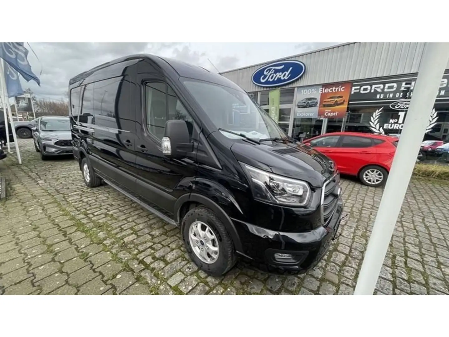 Ford Transit 350L L3H2 TD Limited FWD Zwart - 1