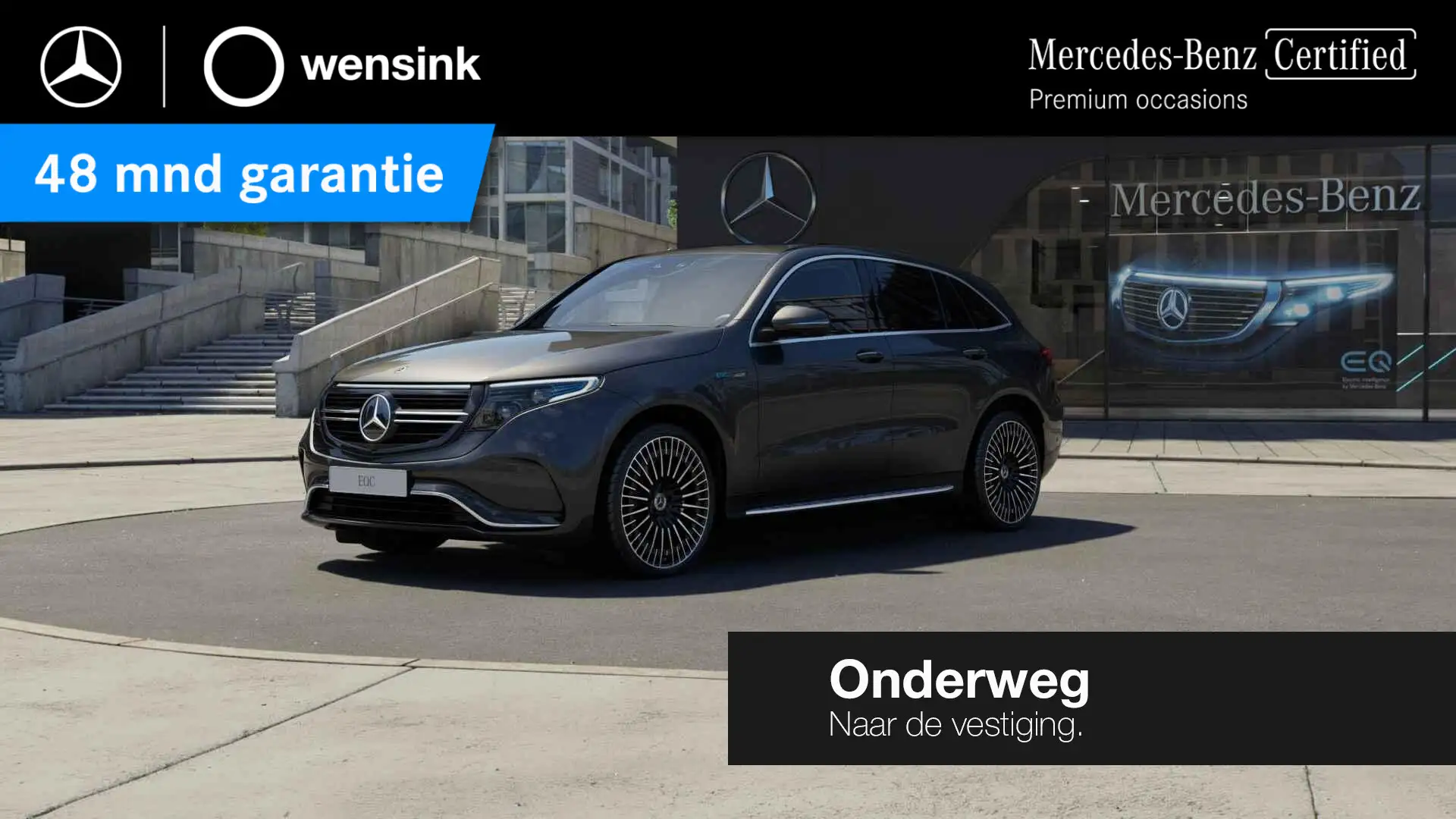 Mercedes-Benz EQC 400 4MATIC AMG Line 80 kWh | Night | Trekhaak | Memory Grigio - 1