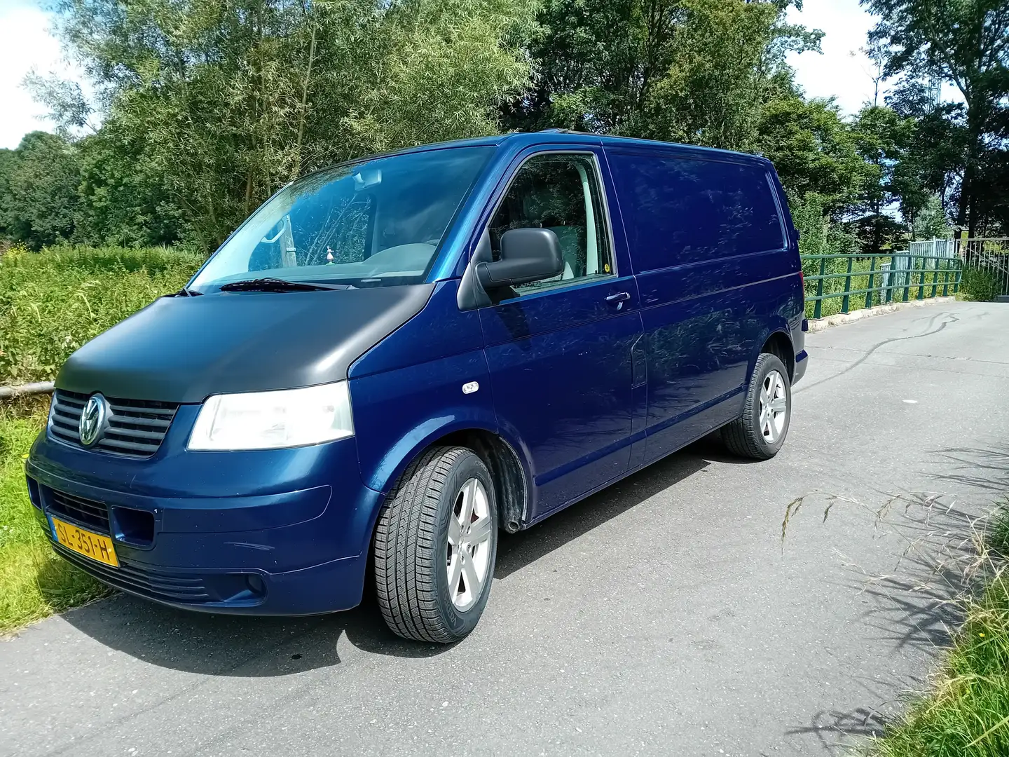 Volkswagen Transporter Camper 1.9TDI Standkachel Draaistoelen Bearlock Blauw - 1