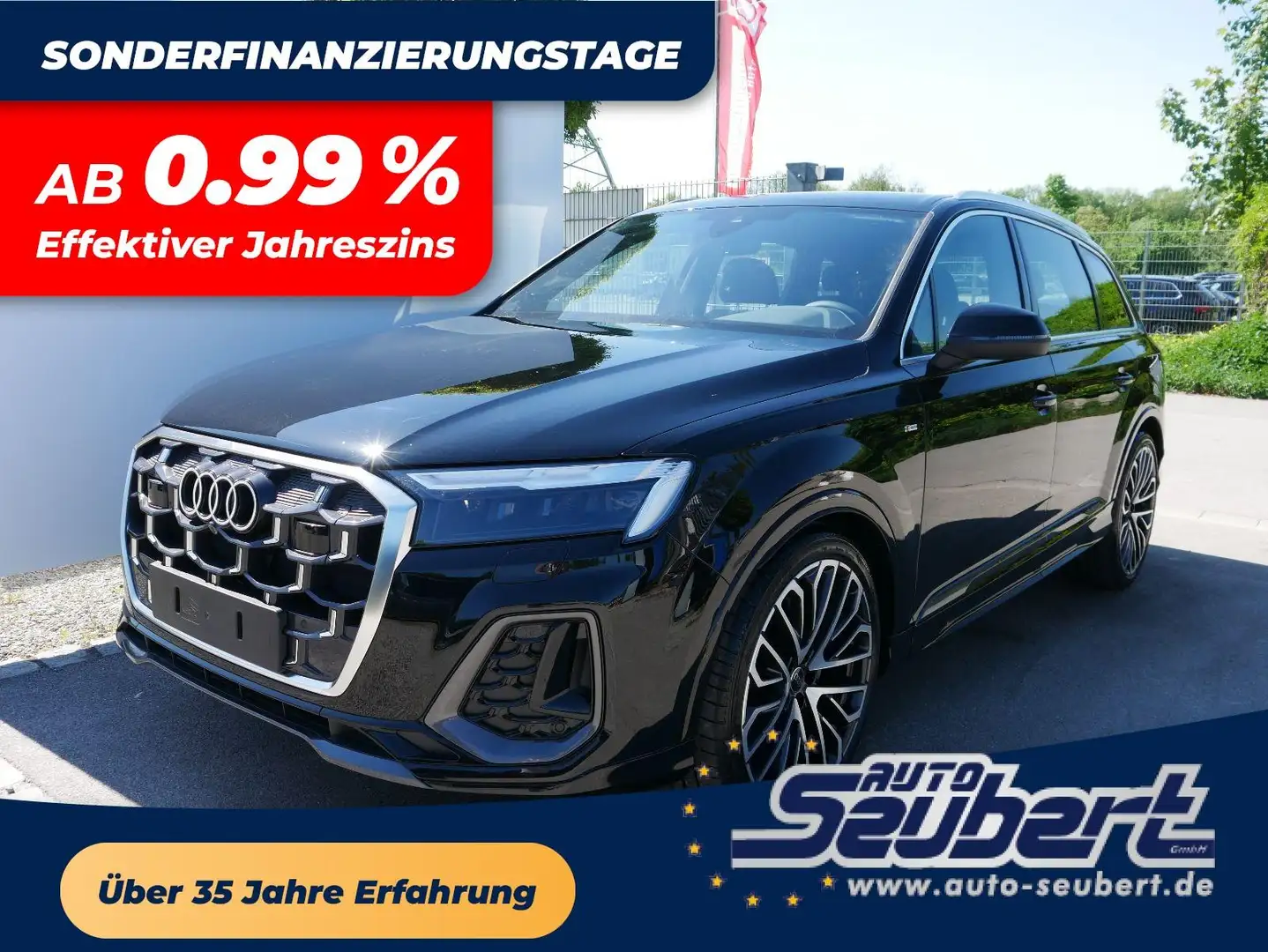 Audi Q7 S line 50 TDI*4X4*AHK*LED*7-SITZE*22 ZOLL*PANO*KAM Černá - 1