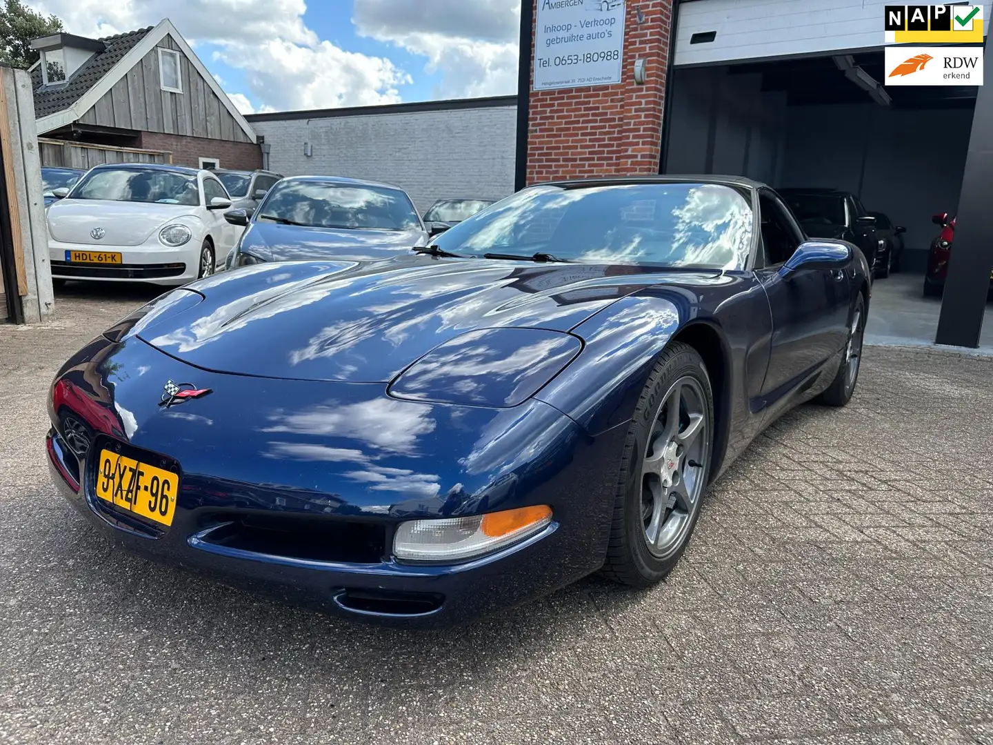 Chevrolet Corvette USA 5.7 Convertible A AUTOMAAT-AIRCO-LEDER Blauw - 1