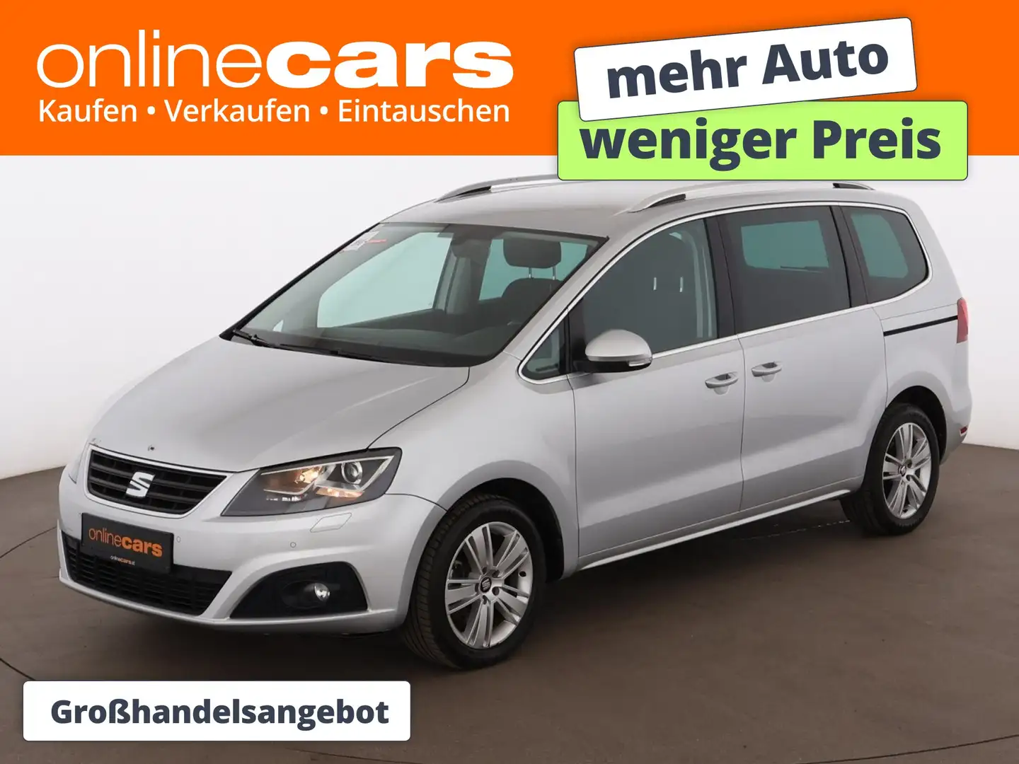 SEAT Alhambra 2.0 TDI Style 4x4 XENON AHK NAVI SITZHZG Silber - 1