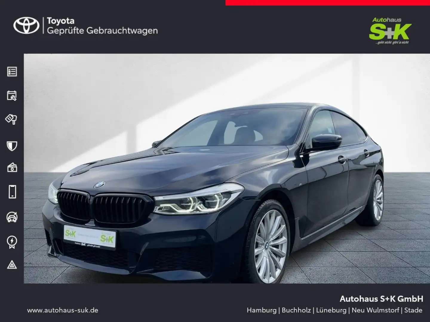 BMW 640 640i GT xDrive M Sport +HEAD-UP+HARMAN/KARDON Schwarz - 1
