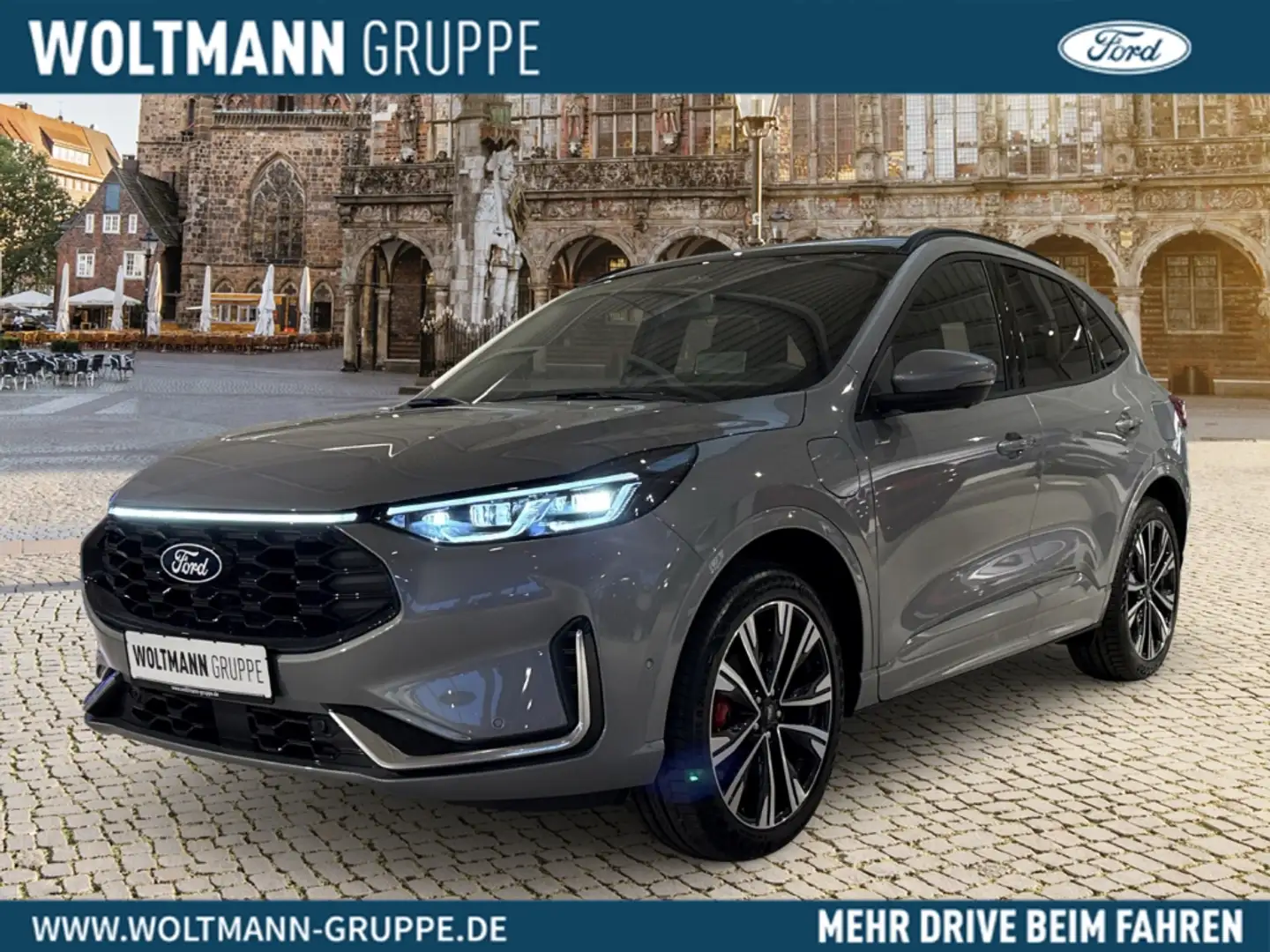 Ford Kuga ST-Line X HUD AHK-klappbar El. Panodach Navi B&O Zilver - 1