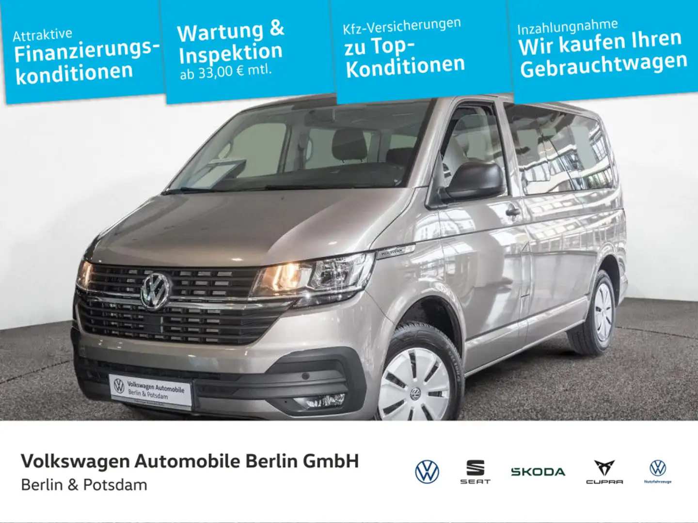Volkswagen T6.1 Multivan 2.0 TDI Trendline 7-Sitzer Nav PDC Beige - 1