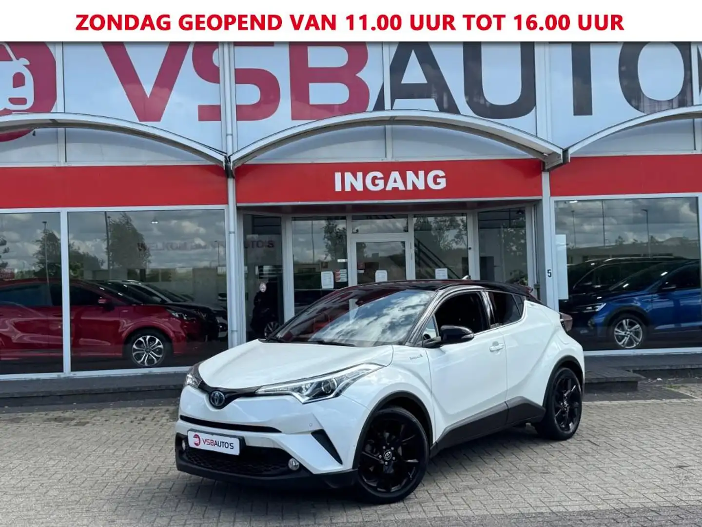 Toyota C-HR 1.8 HYBRID AUT. TWO-TONE LED NAVI CAMERA AIRCO LMV Wit - 1