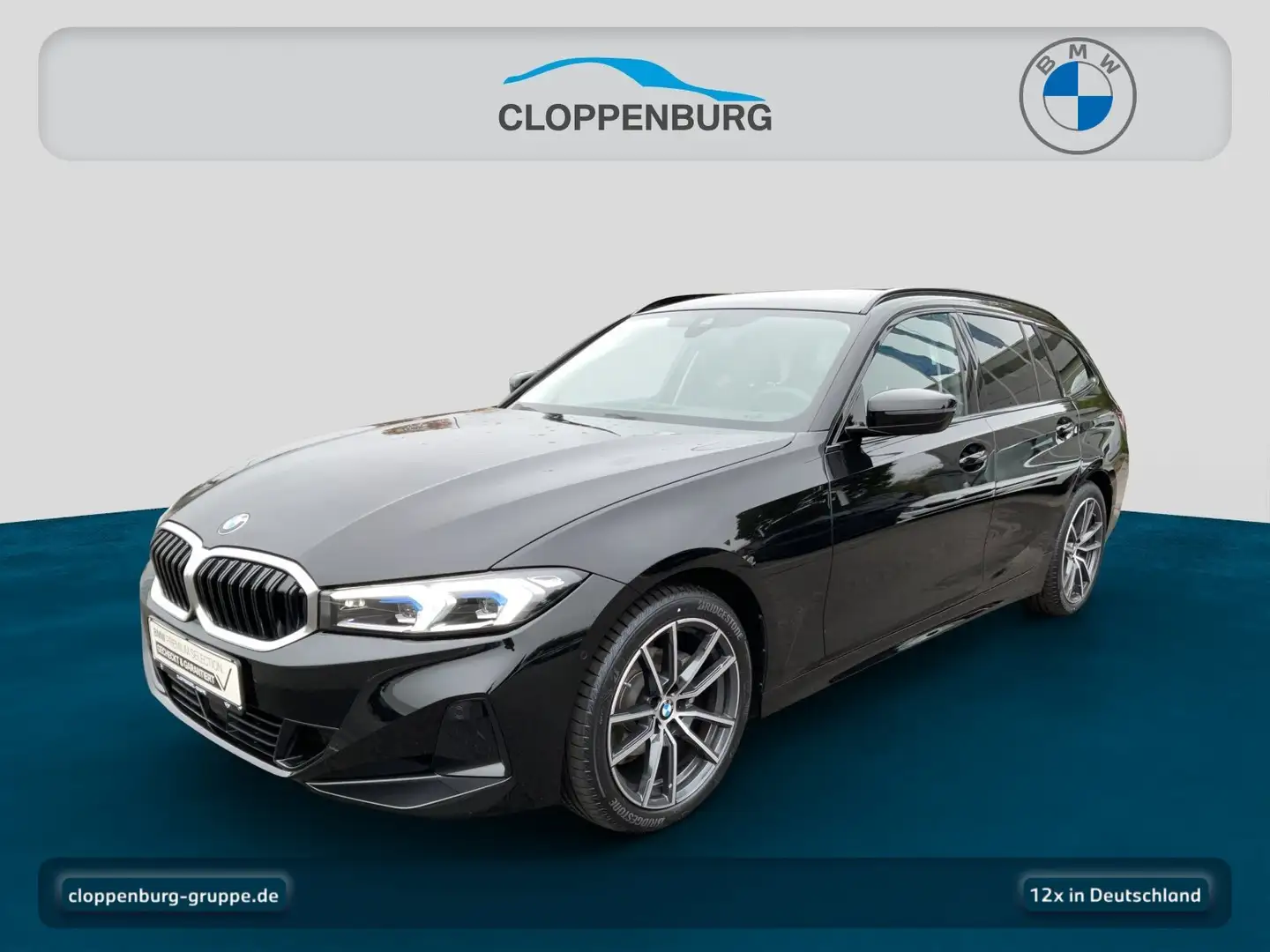 BMW 318 d Touring AHK+Navi+ACC+SHZ+KeyGO+HiFi+LED+BT Schwarz - 1