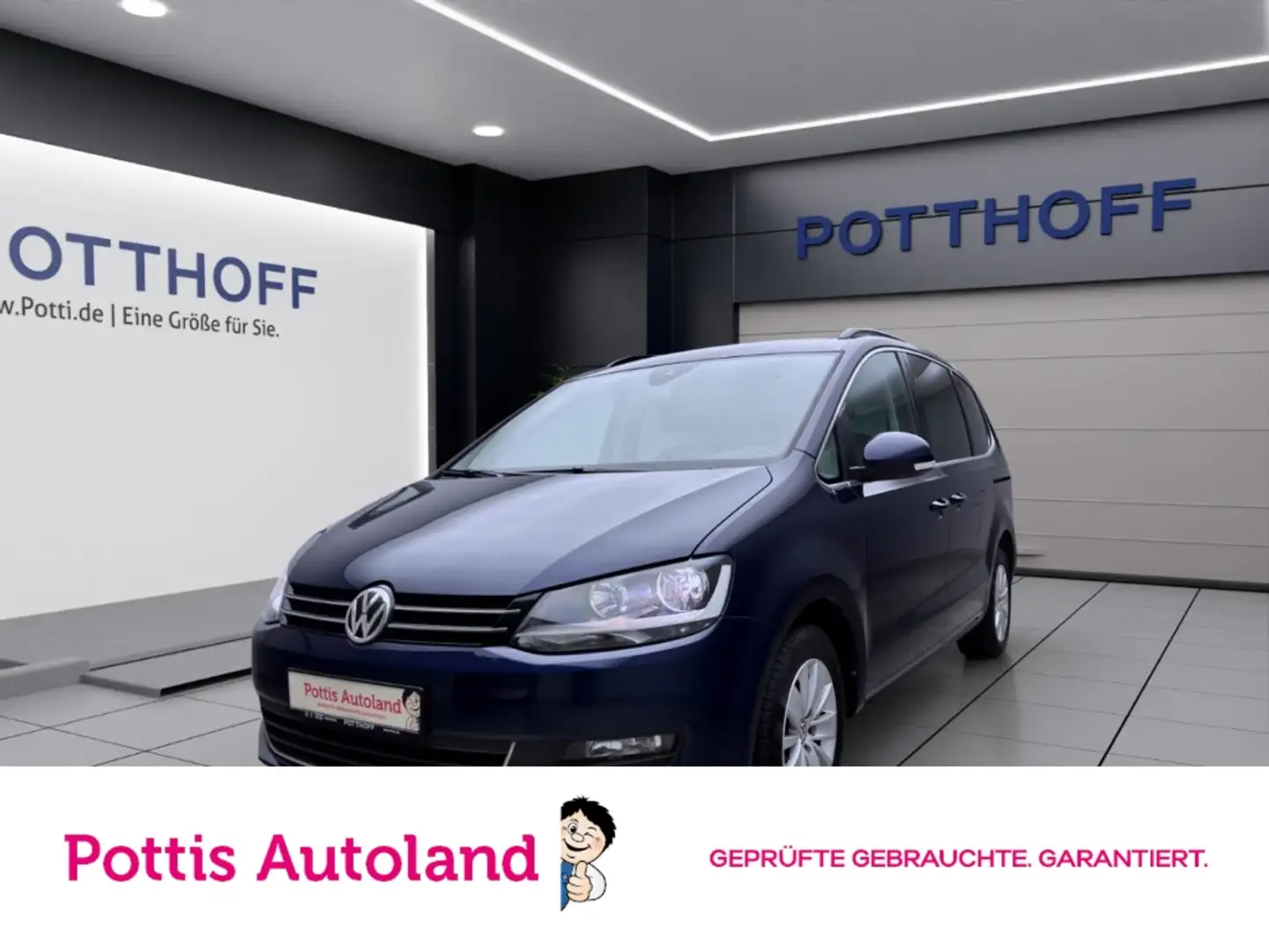 Volkswagen Sharan 2.0 TDI COMFORTLINE AHK NAVI PDC SITZHZG Blau - 1