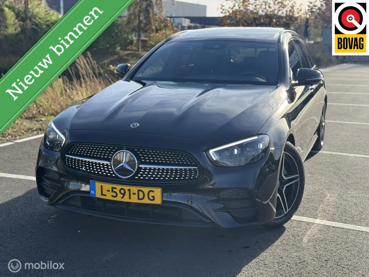Mercedes-Benz E 200 Estate AMG PANO|BURMESTER|MEMORY|LEDER| Zwart - 1