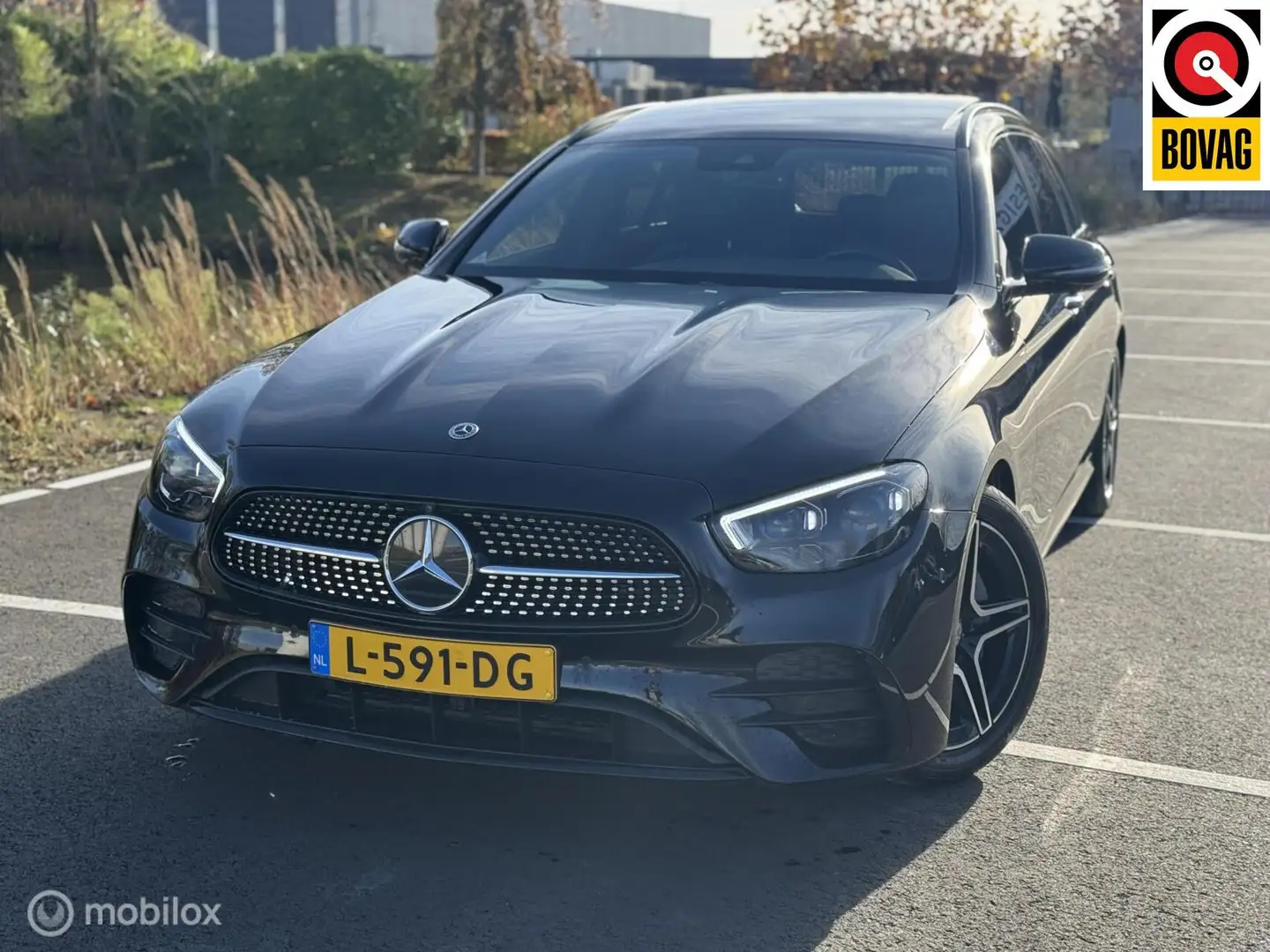 Mercedes-Benz E 200 Estate AMG PANO|BURMESTER|MEMORY|LEDER| Zwart - 1