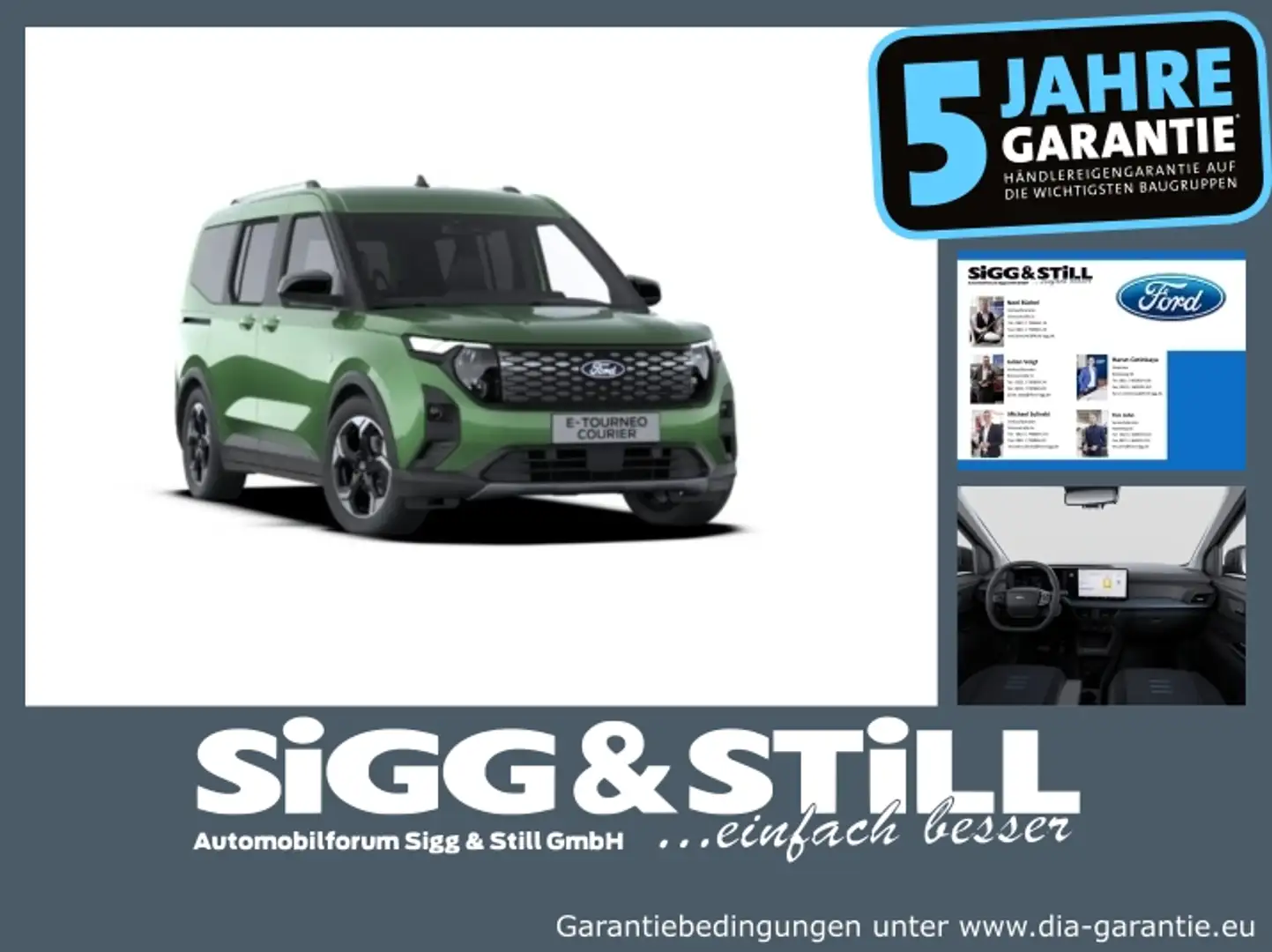 Ford Tourneo Courier E- Active **NEUES MODELL** ACC*SHZ Grün - 1