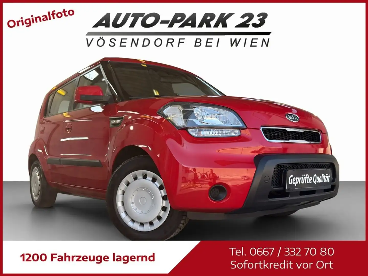 Kia Soul 1,6CRDi*1JAHRGARANTIE*PICKERL3/2027*MOD2011 Rot - 1